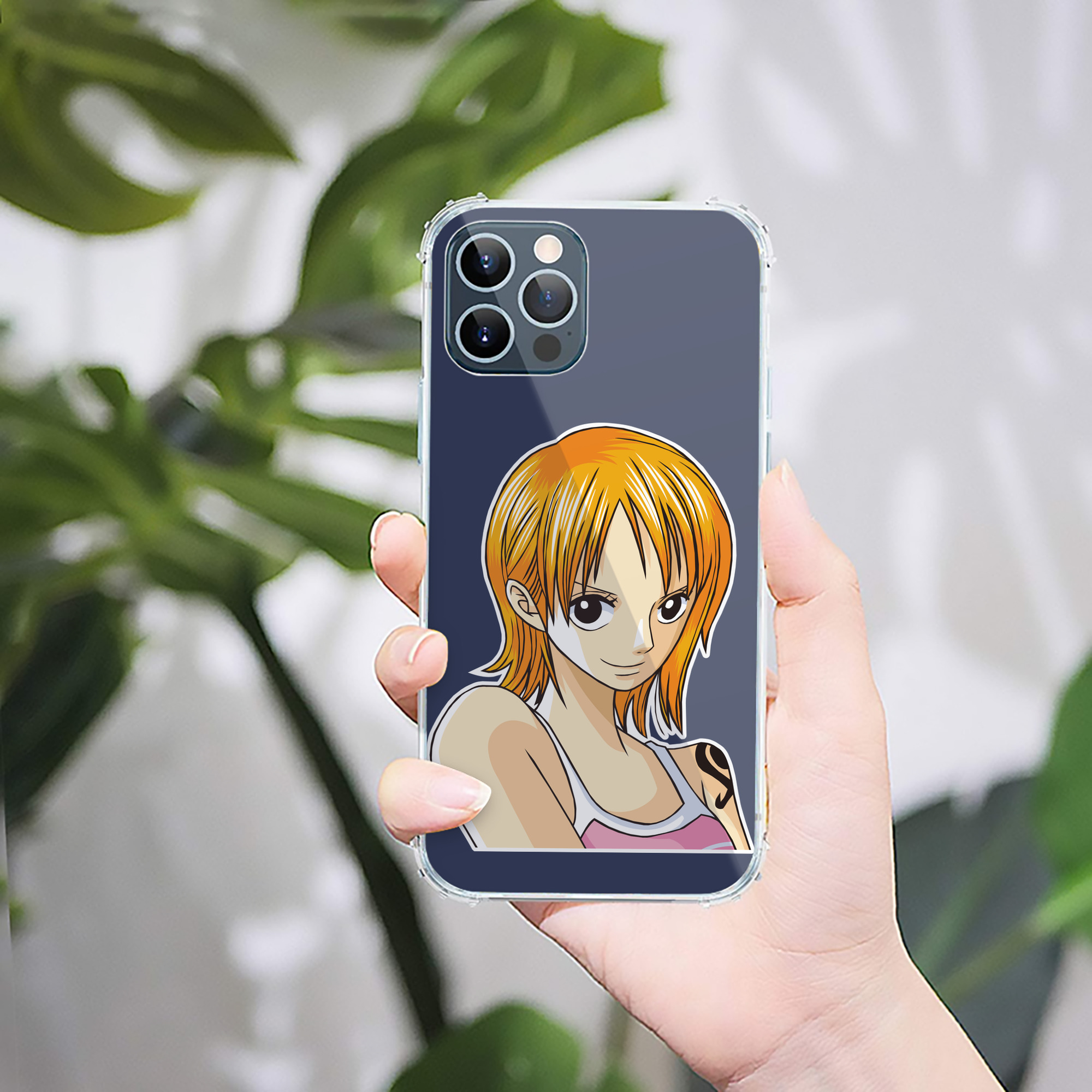 （画像用） ワンピース ナミ ONE PIECE Nami 【iPhone 12シリーズ対応】透明スマホケース（クリアソフトケース）